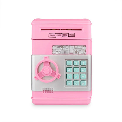 ELECTROPRIME Electronic Piggy Bank ATM Password Money Coins Saving Box, Music Version(Pink)