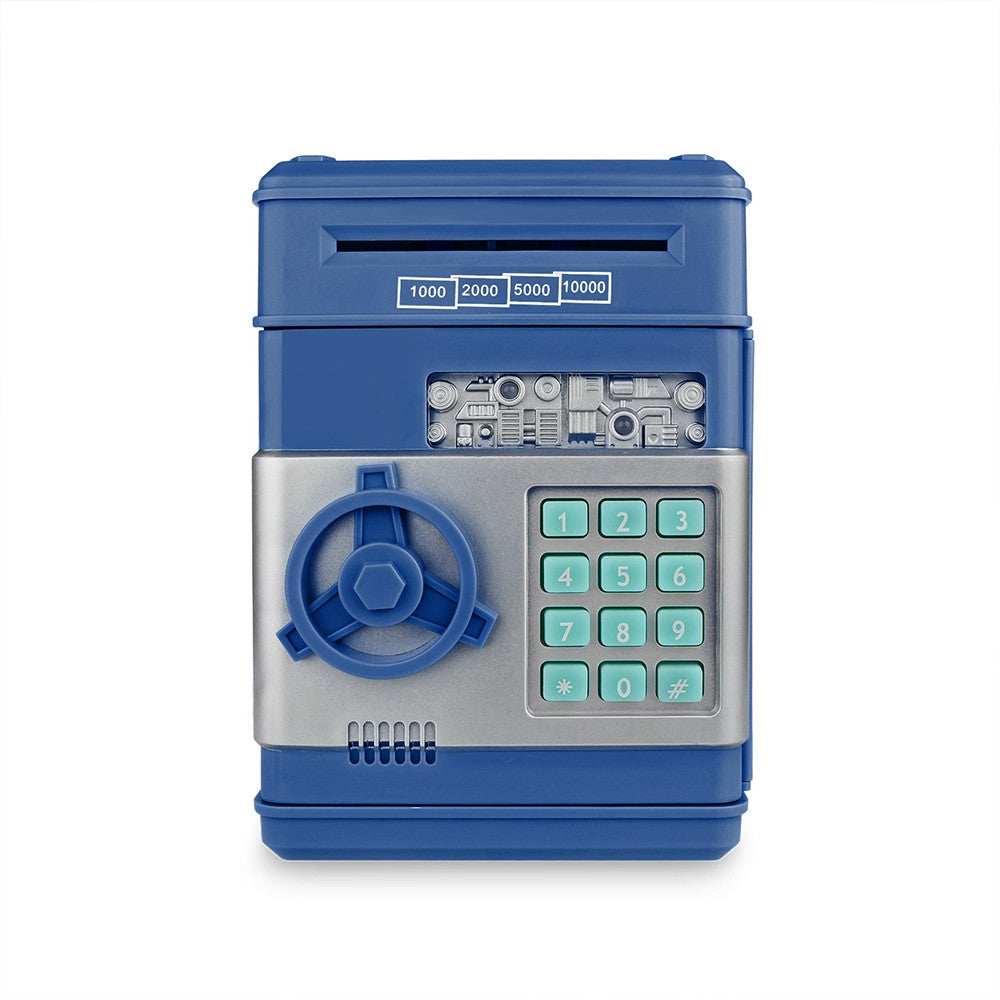 ELECTROPRIME Electronic Piggy Bank ATM Password Money Coins Saving Box, Music Version(Blue)