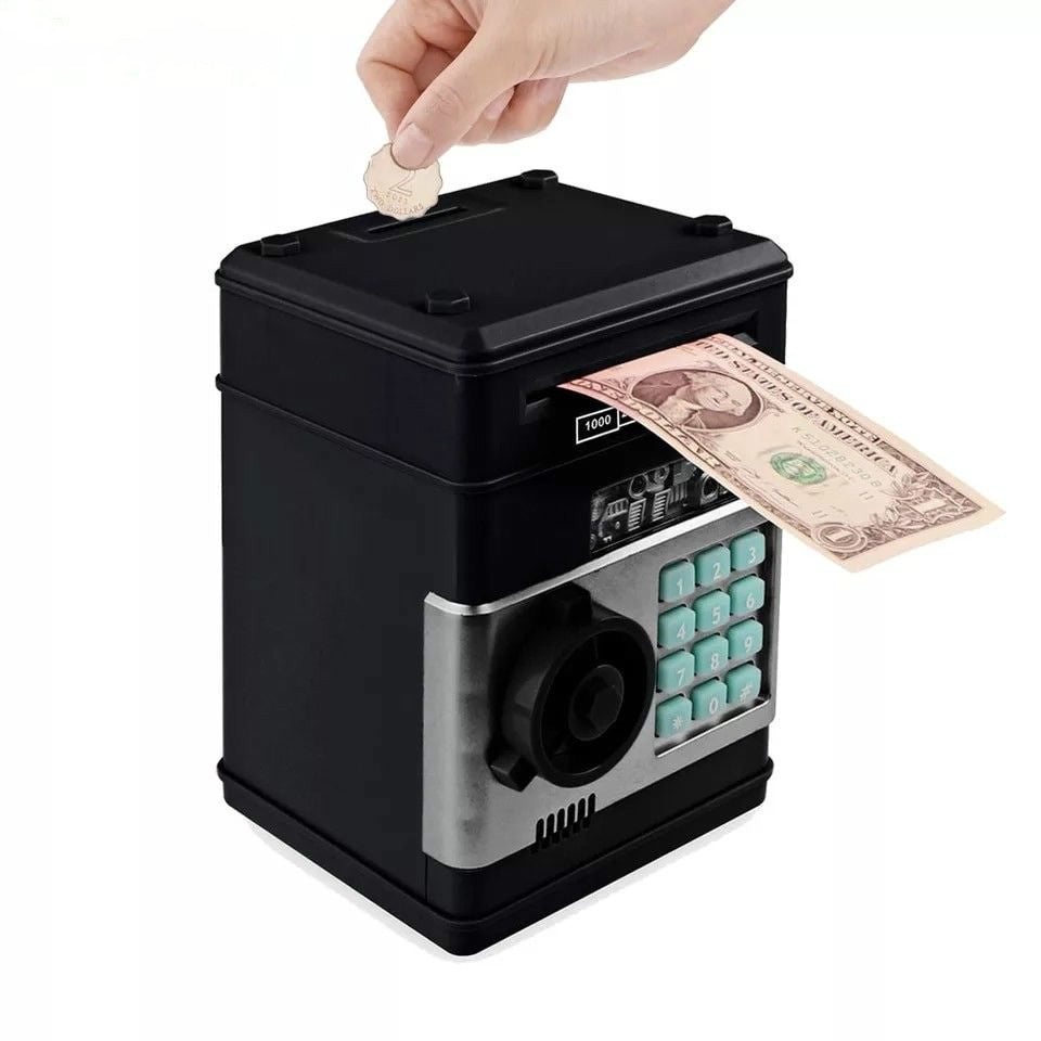ELECTROPRIME Electronic Piggy Bank ATM Password Money Coins Saving Box, Music Version(Blue)