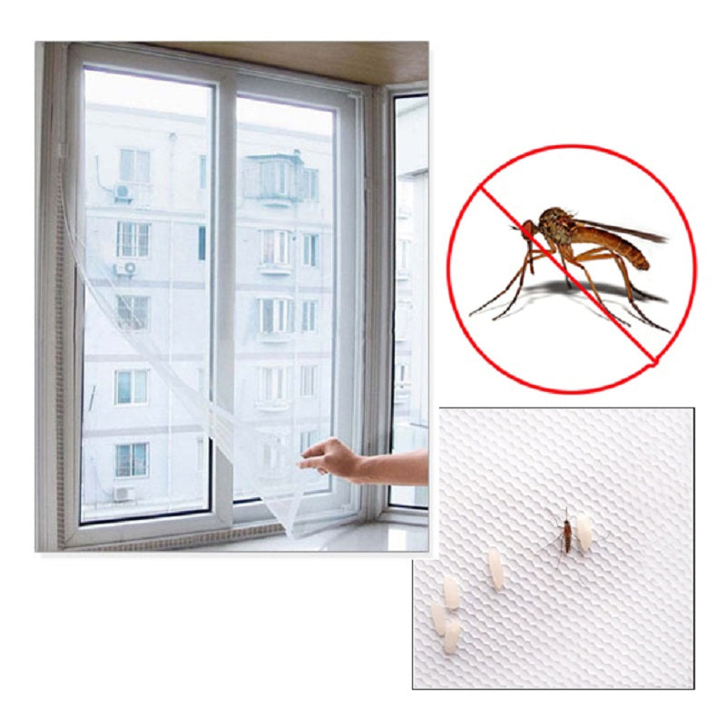 ELECTROPRIME DIY Fly Mosquito Bug Mesh Window Screen Self-adhesive Anti-mosquito Net ?15X20CM?