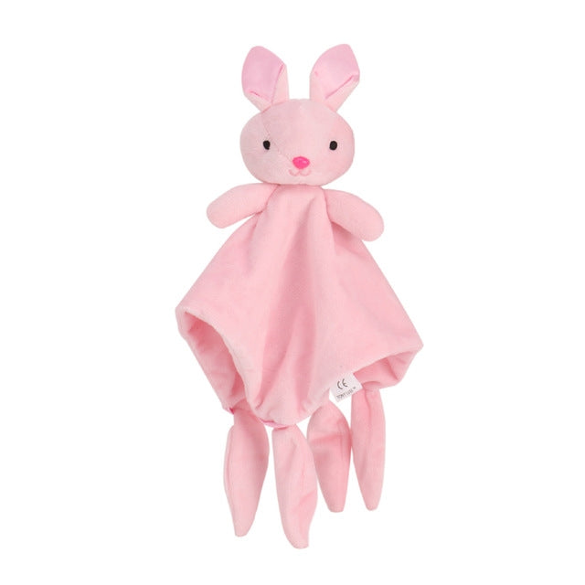 ELECTROPRIME Soft Infant Crib Bed Stroller Toy Spiral Baby Toys For Newborns Car Seat Educational Rattle Baby Towel Education Toys(pink rabbit)