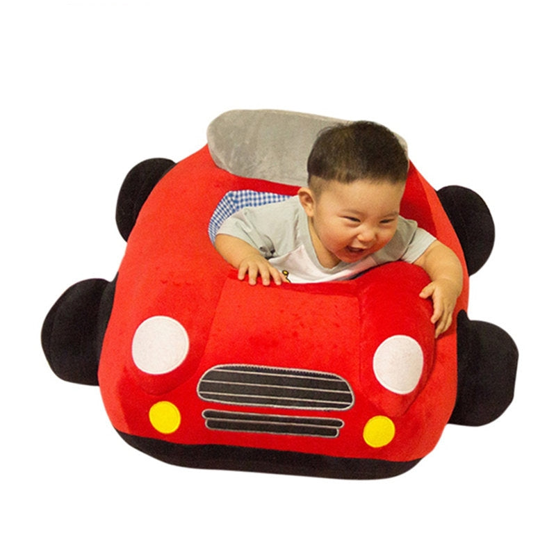 ELECTROPRIME Baby Seats Sofa Cartoon Chair Toys Car Sofa(Red)