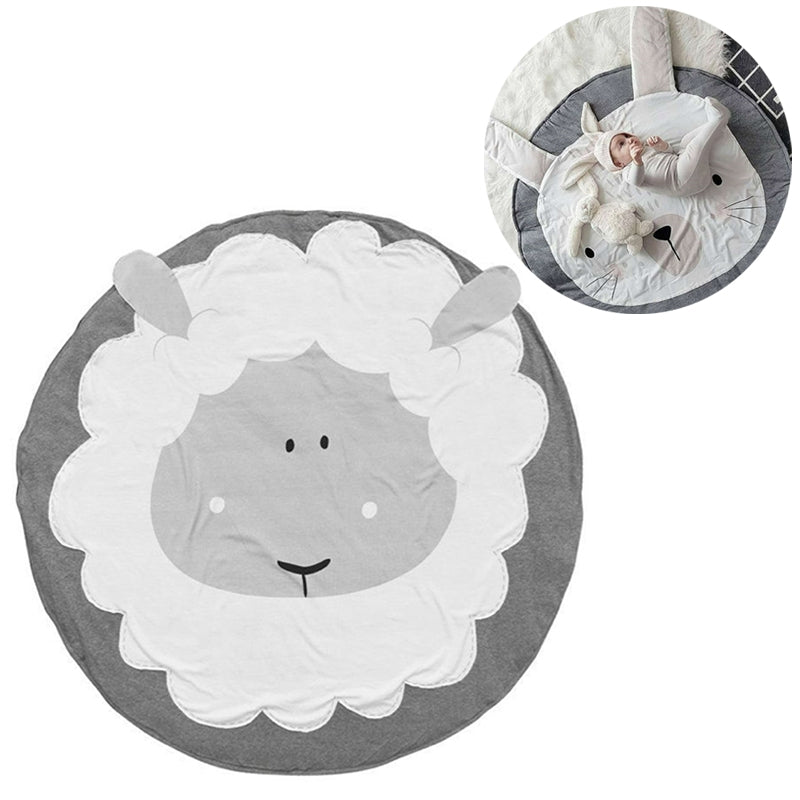 ELECTROPRIME Baby Infant Play Mats Kids Crawling Carpet Floor Rug Baby Bedding Rabbit Blanket Cotton Game Pad Children Room Decor(Sheep)