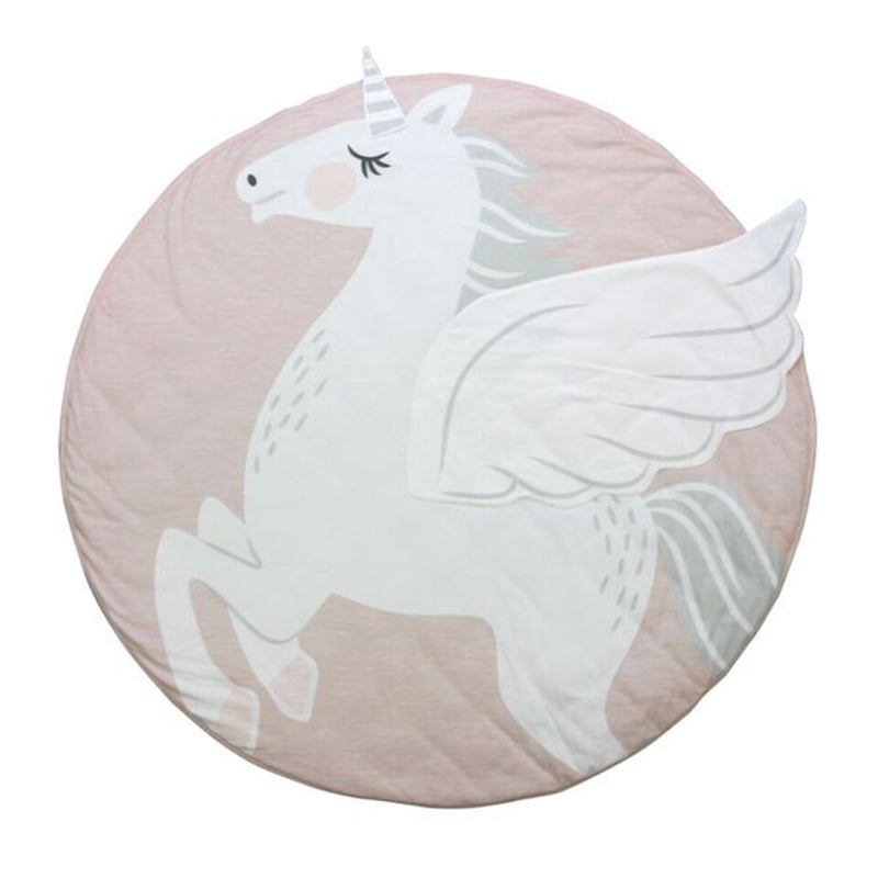 ELECTROPRIME Baby Infant Play Mats Kids Crawling Carpet Floor Rug Baby Bedding Rabbit Blanket Cotton Game Pad Children Room Decor(Unicorn)