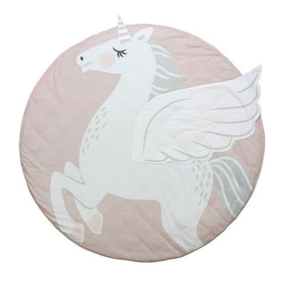 ELECTROPRIME Baby Infant Play Mats Kids Crawling Carpet Floor Rug Baby Bedding Rabbit Blanket Cotton Game Pad Children Room Decor(Unicorn)