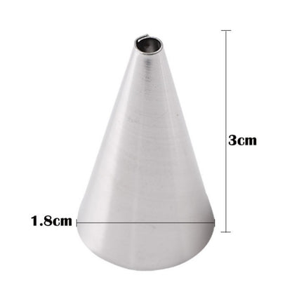 ELECTROPRIME 8 PCS/Set 6 Stainless Steel Nozzle Set DIY Cake Decorating Tools Silicone with EVA Cream Pastry Bag