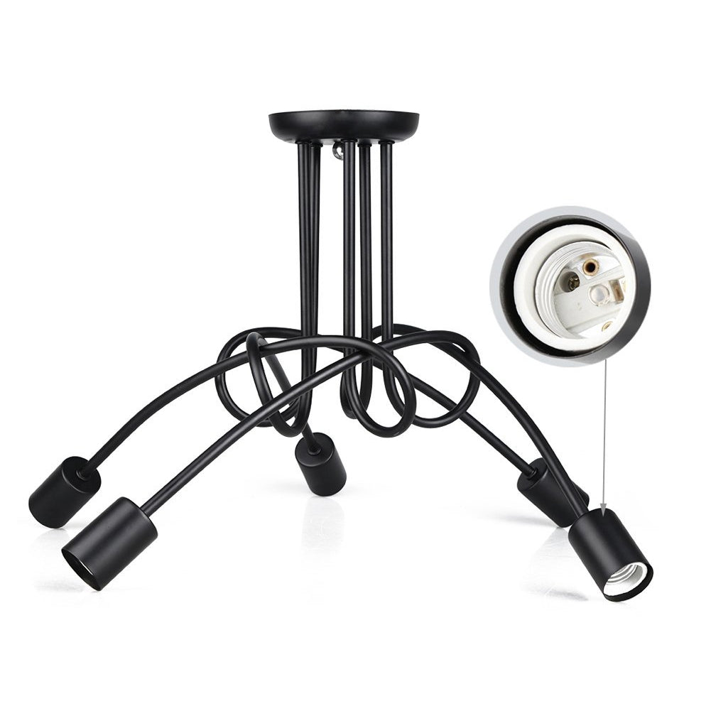 ELECTROPRIME Three-headed Simple Creative Cafe Room Dining Room Bedroom Living Room Wrought Iron Pendant Lamp Ceiling Light with Milky White Dragon Ball Bubble LED