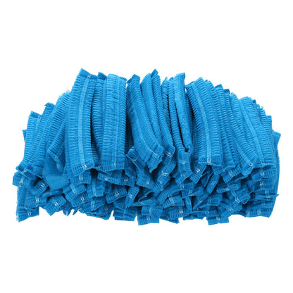 ELECTROPRIME 200 PCS Non-woven Disposable Pleated Anti Dust Hat Bath Caps For Spa Hair Salon Beauty(Blue)
