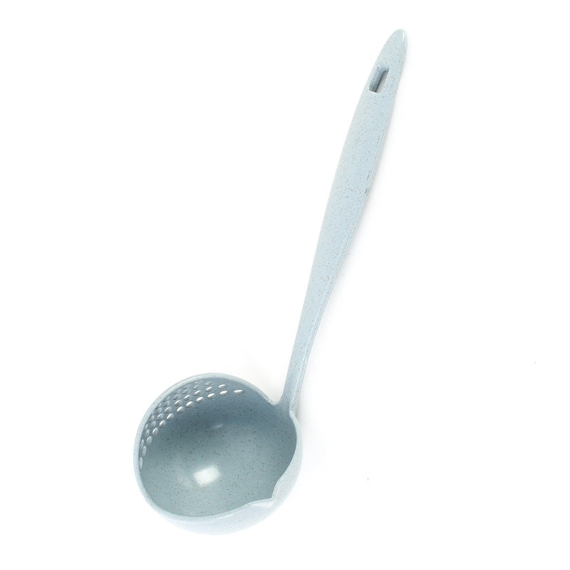 ELECTROPRIME Wheat Straw Dual-use Soup Spoon Colander Environmental Tableware