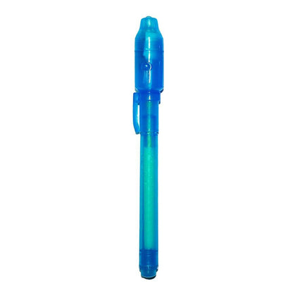 ELECTROPRIME 10 PCS Creative Magic UV Light Invisible Ink Pen Marker Pen(Blue)