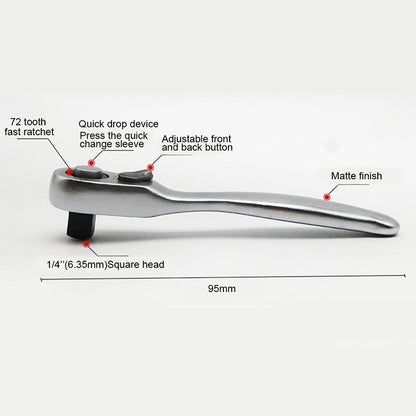 ELECTROPRIME Portable Mini Single-Ended Torque Rachet Wrench Spanner Hand Repair Tools