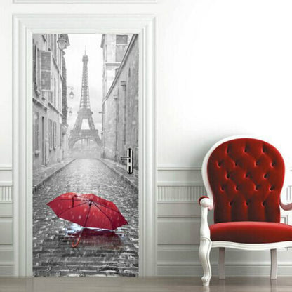 ELECTROPRIME 3D Wallpaper Poster Stickers Self Adhesive Removable Home Door Decoration Stickers, Size:38.5cm×200cm
