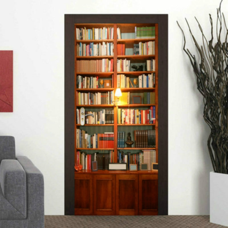 ELECTROPRIME 3D Wallpaper Poster Stickers Self Adhesive Removable Home Door Decoration Stickers, Size:77cm×200cm