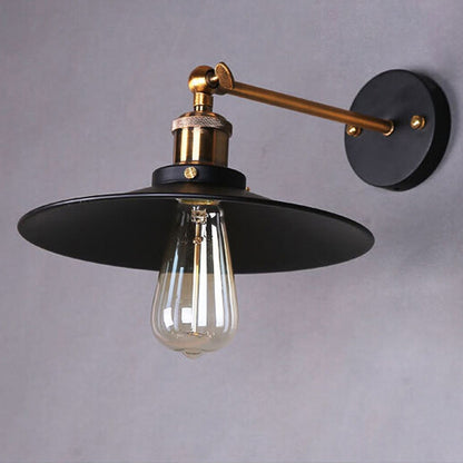 ELECTROPRIME Antique Pure Copper Single-head Wall lamp Living Room Vintage Fashion Bar Lamp without Bulbs, Size:22cm