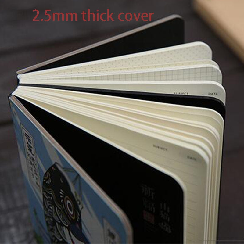 ELECTROPRIME Cute Creative Cat Notebook Planner Agenda Diary Hard Cover Planning Papers Journal Notebook Daily Memos(Incense)