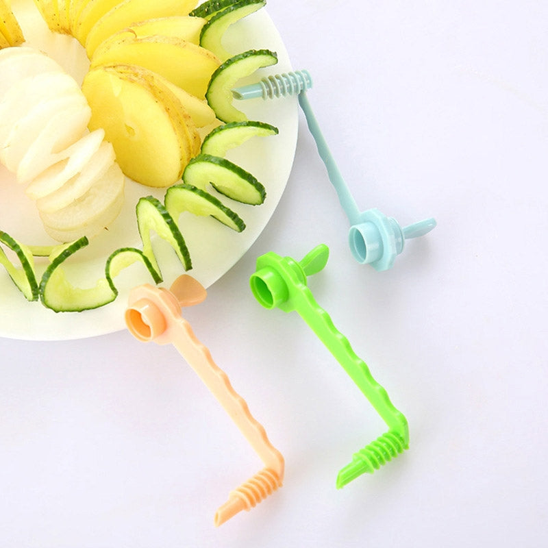 ELECTROPRIME Carrot Spiral Slicer Vegetable Potato Cutter(Blue)