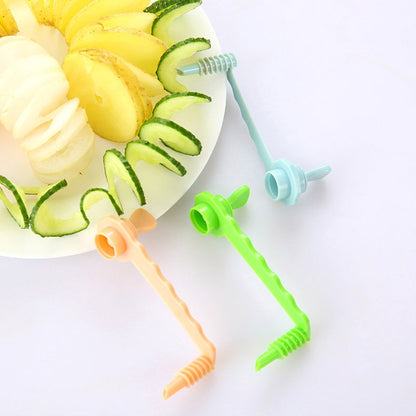 ELECTROPRIME Carrot Spiral Slicer Vegetable Potato Cutter(Blue)