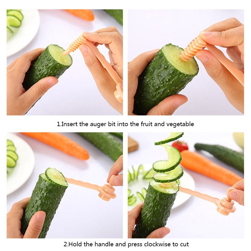 ELECTROPRIME Carrot Spiral Slicer Vegetable Potato Cutter(Blue)