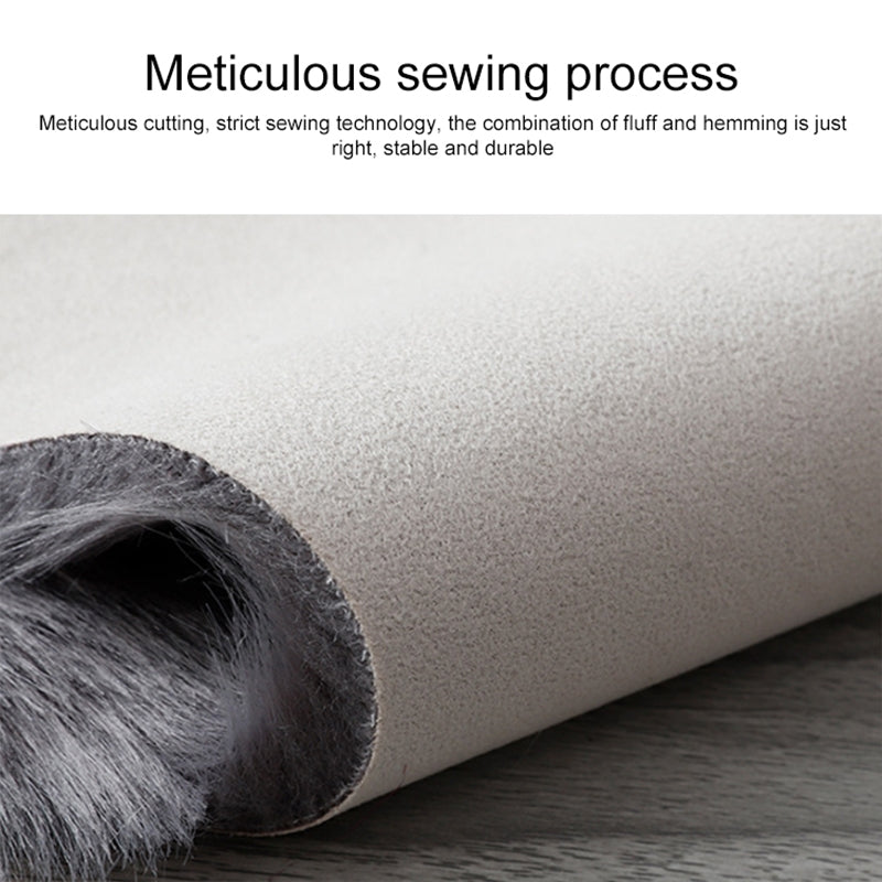 ELECTROPRIME Wool Sofa Cushion Fur Full Sheepskin Carpet Window Decoration Mat, Size: 60x90cm(Pink)
