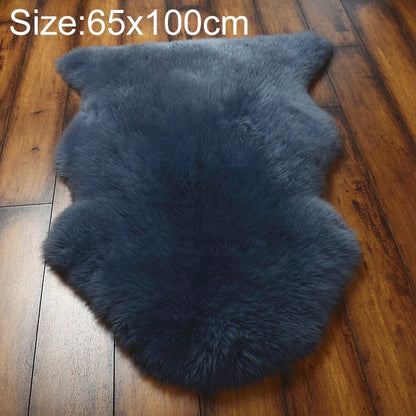 ELECTROPRIME Wool Sofa Cushion Fur Full Whole Sheepskin Carpet Window Decoration Mat, Size:65x100cm(Gray)
