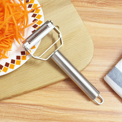 ELECTROPRIME Multifunction Stainless Steel Vegetable Peeler Double Planing Grater