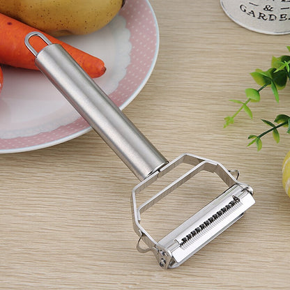 ELECTROPRIME Multifunction Stainless Steel Vegetable Peeler Double Planing Grater