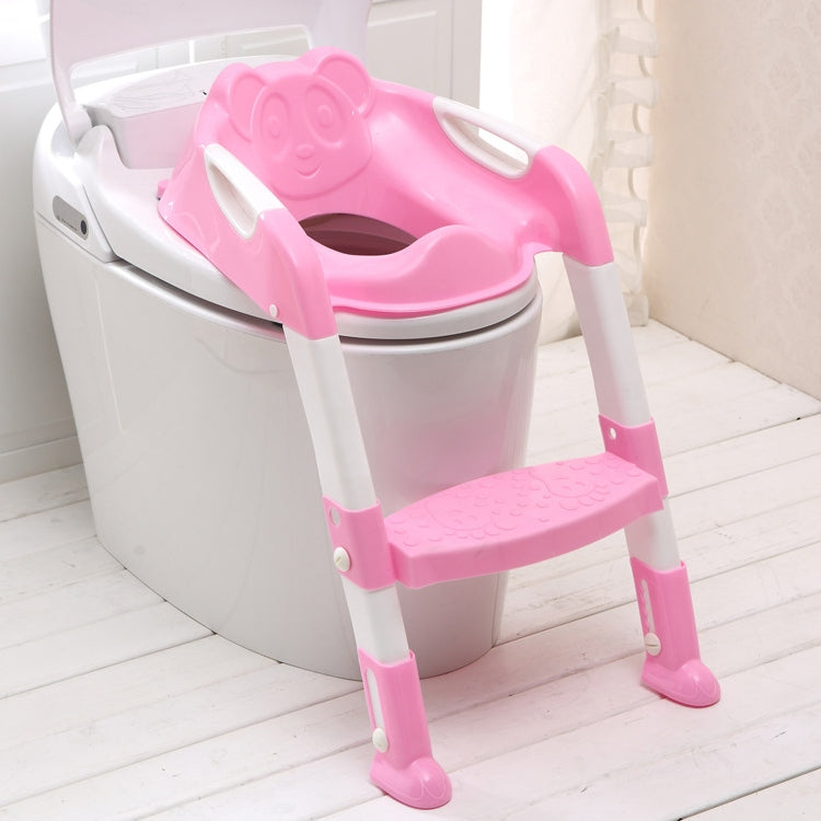 ELECTROPRIME Baby Potty Toilet Chair Training Seat With Adjustable Ladder Infant Anti Slip Folding Toilet Trainer Safety Seats(Pink)