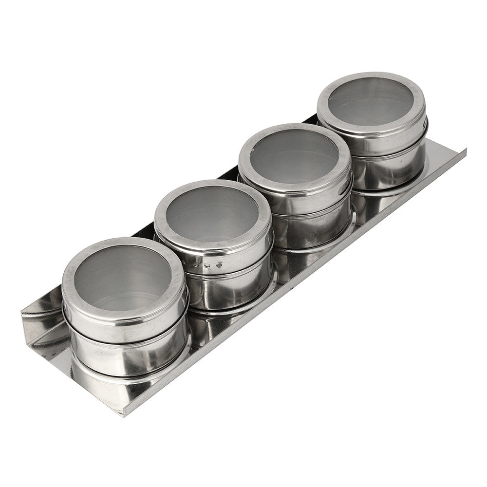 ELECTROPRIME Stainless Steel Magnetic Kitchen Seasoning Cruet Set