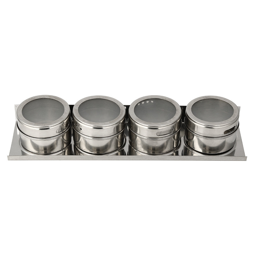ELECTROPRIME Stainless Steel Magnetic Kitchen Seasoning Cruet Set