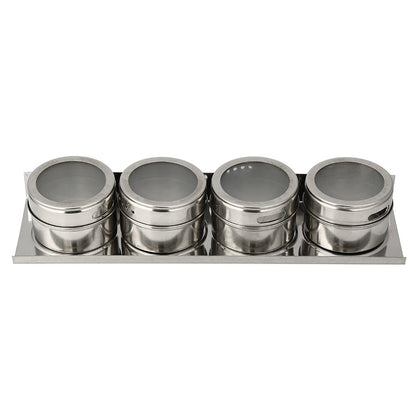 ELECTROPRIME Stainless Steel Magnetic Kitchen Seasoning Cruet Set