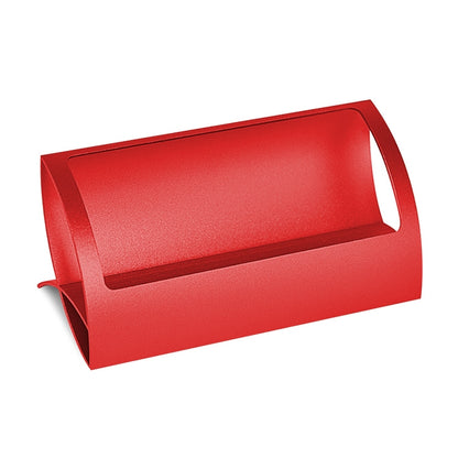 ELECTROPRIME Creative Metal Card Holders Note Holders for Office Display Desk Business Card Holders Desk Accessories Stand Clip(Red)