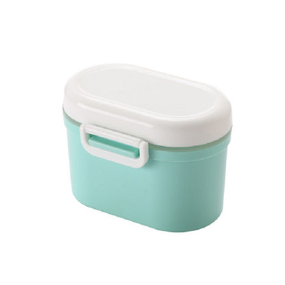 ELECTROPRIME Baby Portable Milk Powder Box Food Container Storage Feeding Box Children Food PP Box, Size:Small12.5 × 9.5 × 9.5cm(Green)