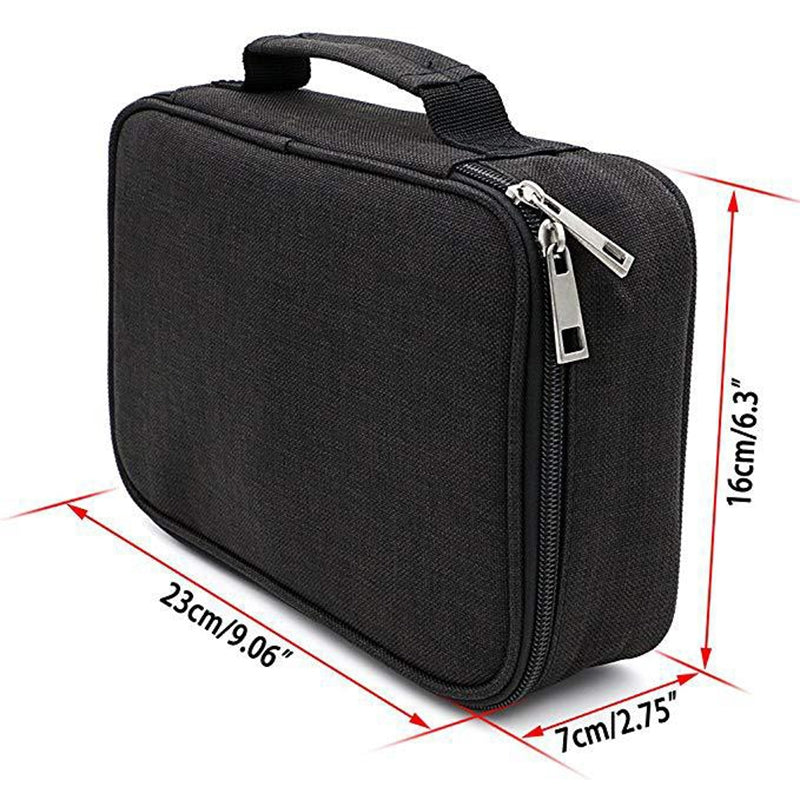 ELECTROPRIME Waterproof Pencil Case 72 Color Large Capacity Sketch Pencil Bag Stationery Set(Black)