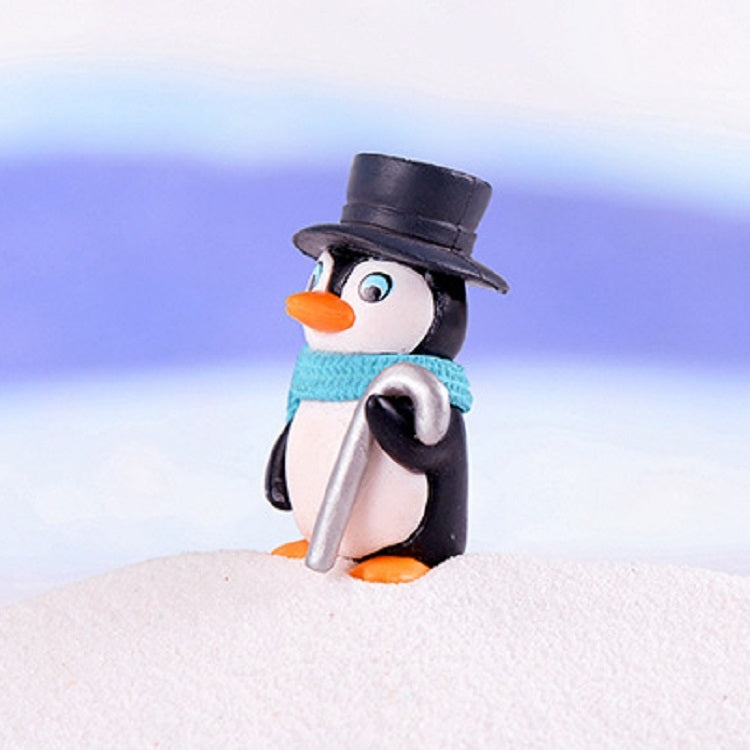 ELECTROPRIME 2 PCS Winter Penguin Doll Mobile Phone Pendant Toy Fleshy Decoration, Specification:Black Hat Penguin