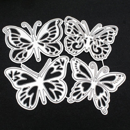 ELECTROPRIME Four Butterfly Metal Embossing Cutting Die DIY Carbon Steel Die