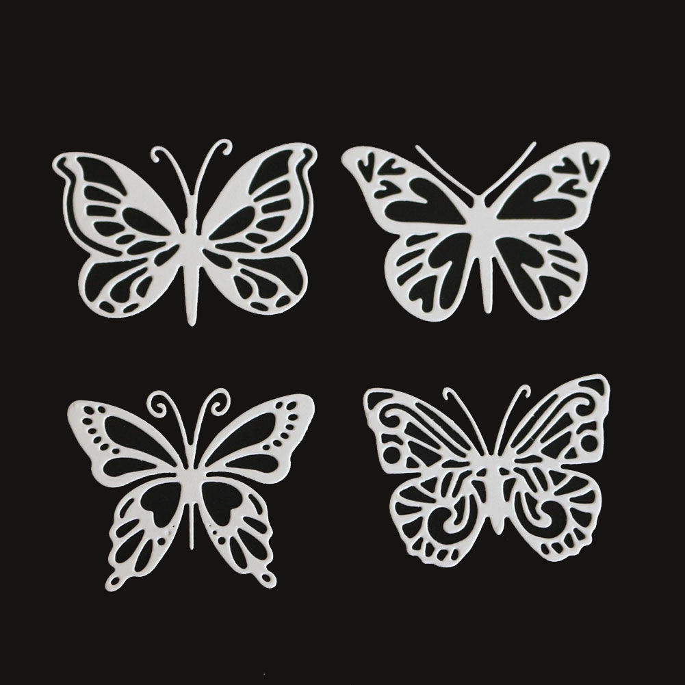 ELECTROPRIME Four Butterfly Metal Embossing Cutting Die DIY Carbon Steel Die