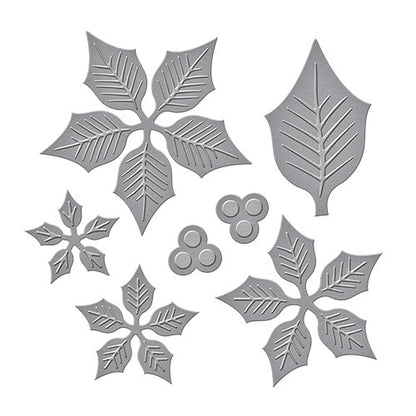 ELECTROPRIME Layered Poinsettia Carbon Steel Knife Mold Children Puzzle Paper Cutting Knife Mold