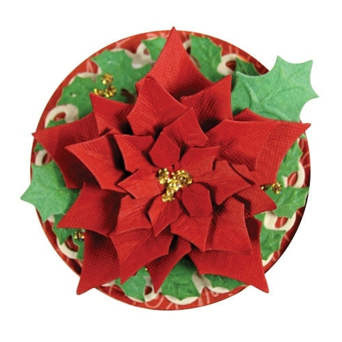 ELECTROPRIME Layered Poinsettia Carbon Steel Knife Mold Children Puzzle Paper Cutting Knife Mold