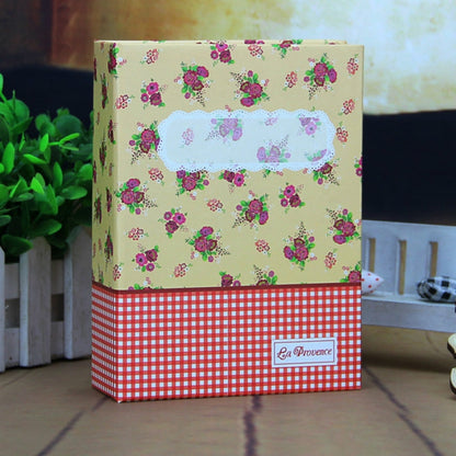 ELECTROPRIME 6 inch 100 Sheets 4R Small Floral Flower Pocket Photo Album(Orange)