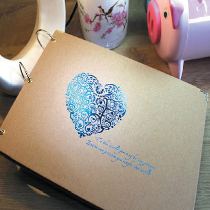 ELECTROPRIME Bronzing Albums Couples Album Creative Paste-style Album Manual Thin(Blue)
