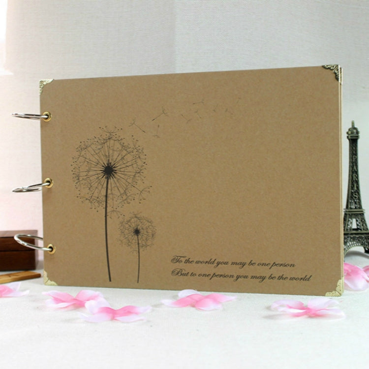 ELECTROPRIME Bronzing Albums Couples Album Creative Paste-style Album Manual Thin(Dandelion)