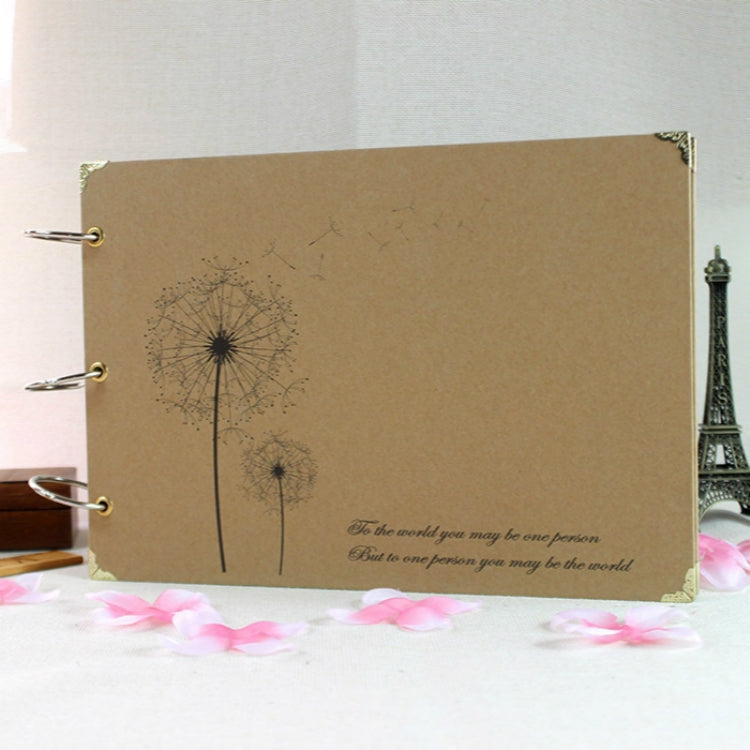 ELECTROPRIME Bronzing Albums Couples Album Creative Paste-style Album Manual Thin(Dandelion)