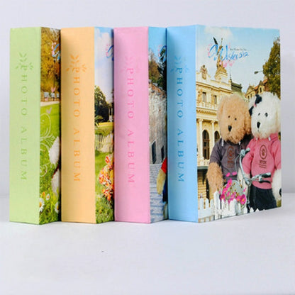 ELECTROPRIME Photo Album 6 Inch 200 Sheets Without Boxing Simple Thin Film(Bears Color Mixed Delivery)