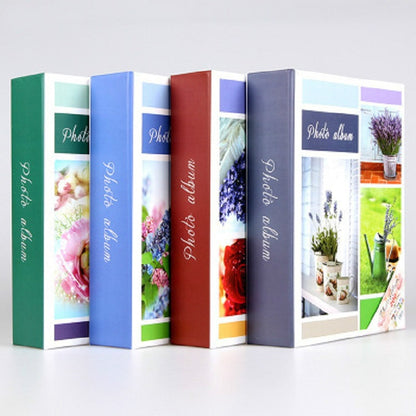 ELECTROPRIME Photo Album 6 Inch 200 Sheets Without Boxing Simple Thin Film(Flower 2 Color Mixed Delivery)