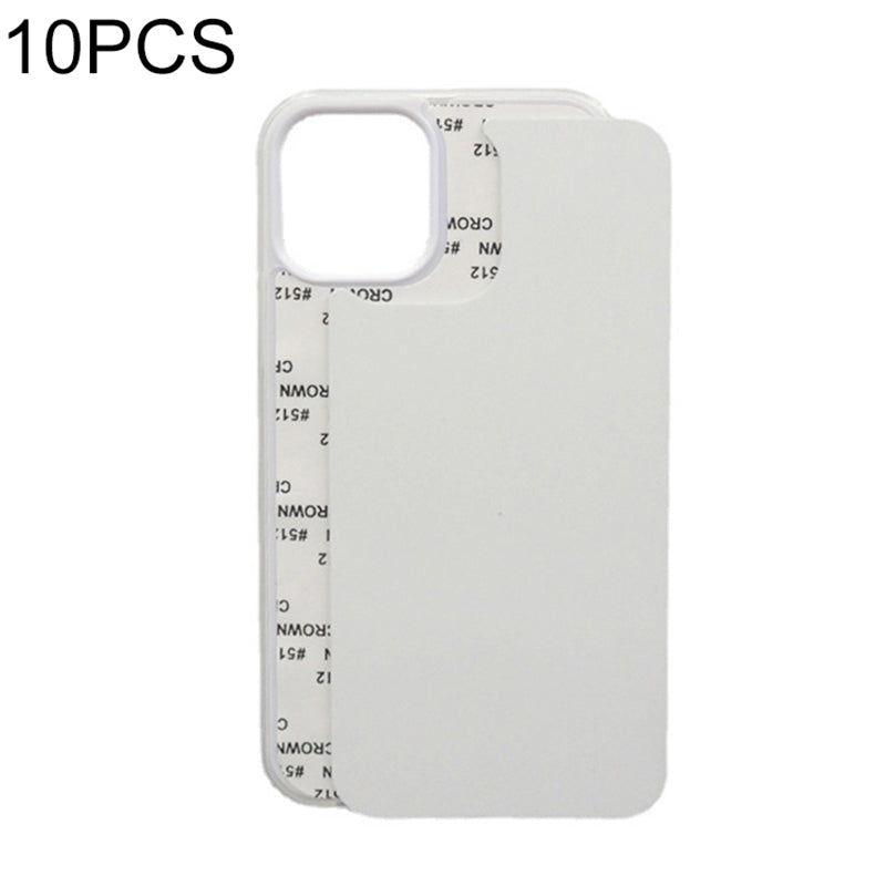 ELECTROPRIME For iPhone 15 Plus 10PCS 2D Blank Sublimation Phone Case(Transparent)