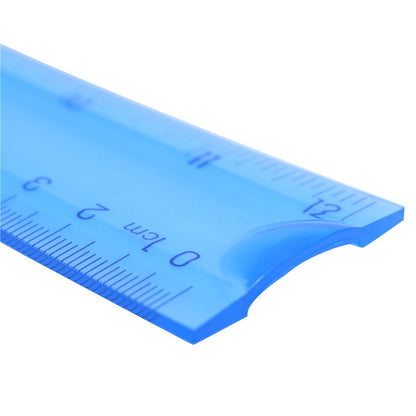 ELECTROPRIME Soft Ruler Student Flexible Ruler Tape Measure Straight Ruler Office School Supplies, Length:20cm(Blue / Green Random Delivery)