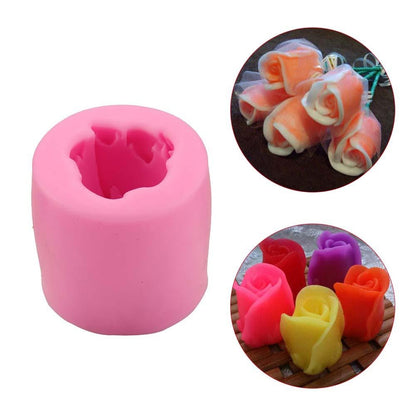 ELECTROPRIME Roses Cake Series Silicone Candle Mold   Food Grade Baking Tools