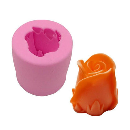 ELECTROPRIME Roses Cake Series Silicone Candle Mold   Food Grade Baking Tools