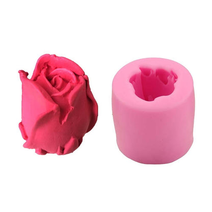 ELECTROPRIME Roses Cake Series Silicone Candle Mold   Food Grade Baking Tools