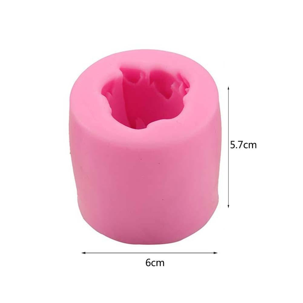 ELECTROPRIME Roses Cake Series Silicone Candle Mold   Food Grade Baking Tools
